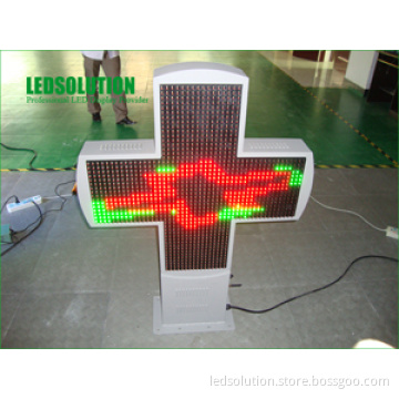 Tri-Color Cross LED Display (LS-PC-P16-48x48-RG)